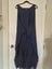 Beautiful Navy Blue Silk Mix Dress - Sz L - Made in Italy Carousel 3