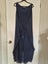 Beautiful Navy Blue Silk Mix Dress - Sz L - Made in Italy Carousel 1