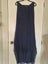 Beautiful Navy Blue Silk Mix Dress - Sz L - Made in Italy Carousel 2