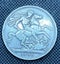 #41 British UK SILVER 5 shillings 1890 Crown coin Queen Victoria Carousel 1