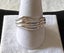 Elegant & Stylish Vintage Minimalist Sterling Silver Wave Band Ring * Size Q 1/4 Carousel 2