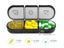 7 Day Pill Box, Pill Organizer, 3-Times-a-Day Carousel 2