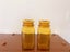 Vintage Mid Century Amber Glass Canisters X2 Carousel 2