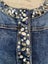 “THE ITALIAN CLOSET” COTTON DENIM JACKET, BLUE STONES & SILVER DETAIL, Sz L Carousel 4