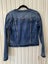 “THE ITALIAN CLOSET” COTTON DENIM JACKET, BLUE STONES & SILVER DETAIL, Sz L Carousel 16