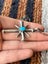 Vintage Navajo Sterling Silver Cross Turquoise Pendant Necklace Carousel 5