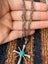 Vintage Navajo Sterling Silver Cross Turquoise Pendant Necklace Carousel 8