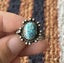 Vintage Navajo Sterling Silver RaindropsTurquoise Ring Carousel 3