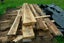 LARGE SOLID JAPANESE CEDAR TIMBER SLAB - Dry, Untreated. Circa 3 metre lengths Carousel 10