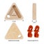 Rock Climbing Triangle with Hangboard/Finger holds - Bouldering Carousel 12