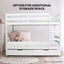 Kingston Slumber Single Bunk Bed Frame Solid Pine 2-In-1 Modular Design White Carousel 6