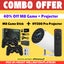 HY300 PRO PROJECTOR WITH REMOTE + 4K M8 RETRO GAME STICK WITH 2X CONTROLLER Carousel 1