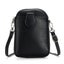 Elosung Black Chic Crossbody Phone Bag - Womens Pu Leather Mini Shoulder Purse W Carousel 1