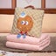 Elosung Yellow Cartoon Cookie Pillow Blanket 2-In-1 For Winter And Office Use Carousel 1