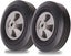 10" x 2.5" 16mm Axles Flat-Free Solid Rubber Tire and Wheel for Hand Trucks Carousel 5