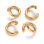 JUST 2 LEFT! 5mm 50pc 18k Open Gold Plated Jump Rings Carousel 1