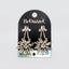 Bedazzel 'Chained Crystal Flower' Earrings Carousel 1