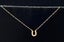 Vintage Solid 14ct Yellow Gold Horseshoe Necklace with Sparkling Stones, 47.5 cm Carousel 4
