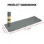 Powertrain Eco-friendly Tpe Yoga Pilates Exercise Mat 6mm - Light Grey Carousel 2