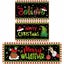 3 Pcs Christmas Kitchen Rug and Mat Set Washable Lime Green Black Kitchen Floor Carousel 4