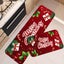 Christmas Kitchen Rugs Sets of 2 Gift Merry Christmas Floor Mats Ribbon Carousel 1