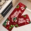 Christmas Kitchen Rugs Sets of 2 Gift Merry Christmas Floor Mats Ribbon Carousel 4