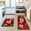 Christmas Kitchen Rugs Sets of 2 Gift Merry Christmas Floor Mats Ribbon Carousel 7