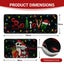 Merry Christmas Kitchen Rugs Set of 2 Xmas Mats Decor Funny Holiday Floor Door Carousel 9