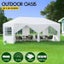 Gazebo Outdoor Wedding Marquee Camping Canopy Portable White- 3x6m Carousel 1