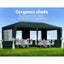 Instahut Gazebo Marquee 3x6 Wedding Party Tent Outdoor Camping Side Wall Green Carousel 4
