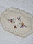Vintage Hand Embroidered & Crochet Linen Traycloth #1 Carousel 1