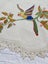 Vintage Hand Embroidered & Crochet Linen Traycloth #2 Carousel 3