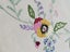 Vintage Hand Embroidered & Crochet Linen Traycloth #3 Carousel 2