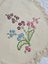 Vintage Hand Embroidered & Crochet Linen Traycloth #6 Carousel 1