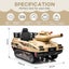 Electric Ride On Car Vehicle Toy Off Road Military Army Tank Remote Carousel 3