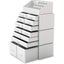 Makeup Cosmetic Organizer Storage with 12 Drawers Display Boxes White Carousel 1