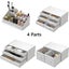 Makeup Cosmetic Organizer Storage with 12 Drawers Display Boxes White Carousel 6