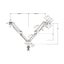 Loctek Pro Mount, 17"-30" Dual Gas Spring Monitor Stand - VESA 75 & 100mm - Max Carousel 5