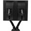 Loctek Pro Mount, 17"-30" Dual Gas Spring Monitor Stand - VESA 75 & 100mm - Max Carousel 3