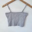 Cotton On S Heather Grey Ribbed Knit Spaghetti Strap Crop Top Carousel 4