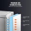 32L Commercial Blast Freezer 4 Trays Blast Chiller Chest Seafood Ice Cream Carousel 6