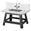 Benchtop Router Table 610x400 mm with Fence MDF Top Dust Collection Port Carousel 1