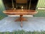 Rubberwood Pedestal Extension Dining Table Carousel 7
