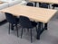 Dining Table Oak Color 1600mm With 4 Chairs Carousel 1