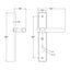 Iver Helsinki Door Lever Handle on Rectangular Backplate Passage Kit - Availa... Carousel 4