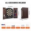 New Dartboard and Cabinet Set Complete with All Accessories Easy Assembly Carousel 6