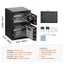 New Double Door 3.5 cu.ft Safe Box with Key Lock Password Fireproof Bag Black Carousel 7