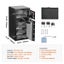 New Double Door 5.5 cu.ft Safe Box with Key Lock Password Cabinet Black Carousel 7