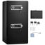 New Double Door 5.5 cu.ft Safe Box with Key Lock Password Cabinet Black Carousel 9