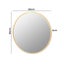 Yezi Wall Mirror Round Bathroom Decor Large Vanity Makeup Mirrors Frame 50cm Carousel 2